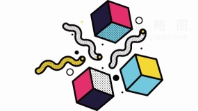 孟菲斯多用途设计感免抠png下载