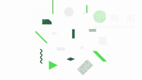 孟菲斯花纹多彩特效免抠图片