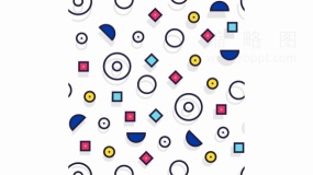 孟菲斯边框潮流装饰PNG格式