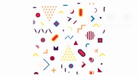 孟菲斯边框炫酷时尚线条png图片