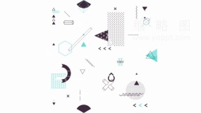 孟菲斯风格大尺寸装饰PNG透明图片