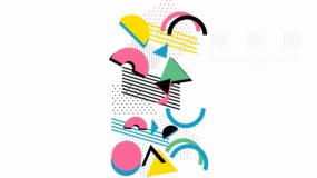 孟菲斯底纹多彩装饰元素免费下载png