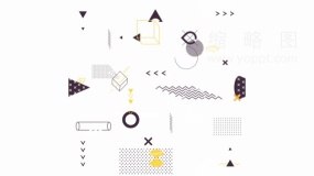 孟菲斯圆形斑点大尺寸图案PNG