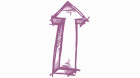 小清新方向箭头插画PNG透明图片