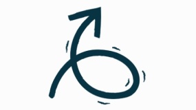 小清新线条箭头手绘效果免抠图片