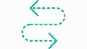 经典线稿箭头符号PNG透明图片