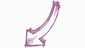 清晰不规则箭头手绘效果透明图片