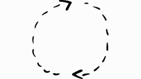 简约折线箭头设计元素免抠