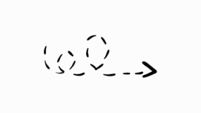 时尚带弧度箭头图案免费png素材