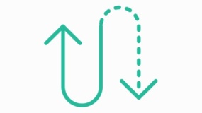 卡通带弧度箭头手绘效果免抠png下载