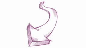 经典铅笔箭头标签免抠图片