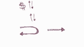 潮流方向箭头插画PNG