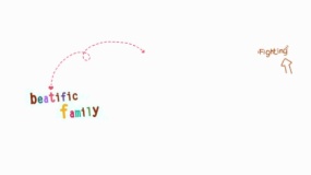 漂浮线稿箭头手绘特效透明图片