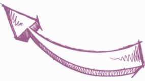 清晰弯曲箭头插画PNG透明图片