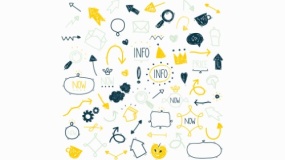 简洁不规则箭头设计元素免抠图片