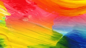 细腻简约水粉PPT背景图片