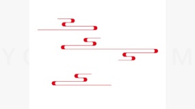 国潮云彩图案PNG透明图片