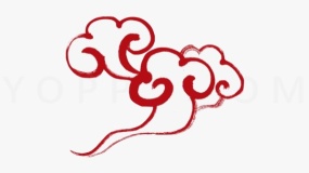 漂浮祥云图案PNG透明图片