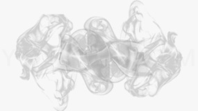 蓝色水墨素材免抠图片