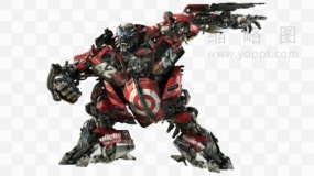 变形金刚装饰元素素材54 透明格式