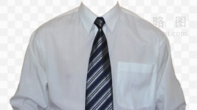 衬衫男打领带照片 透明