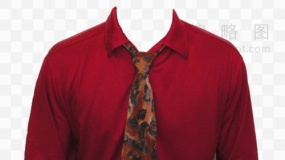 男士暗红色衬衫半身照 png大图