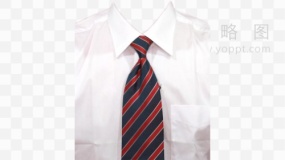 商务男士衬衫花纹领带证件照 免抠图片
