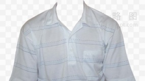 职业男士白色POLO衫照片 PNG免抠图