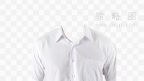 男士白衬衫证件照模板 PNG文件