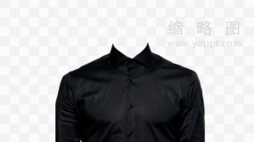 亮黑色衬衫男士证件照图片 免费png素材