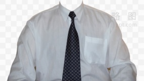 男士衬衫 2寸照片 PNG格式