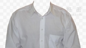 白衬衫证件照男 透明格式