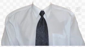 男生领带证件照衣服模板 PNG文件
