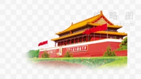 党政图片素材10天安门透明