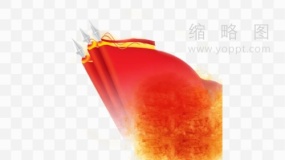 党政宣传海报素材60红旗免费png素材