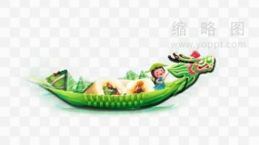 卡通端午节龙舟素材51 免抠图片