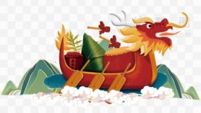 端午节龙舟设计元素素材82 PNG