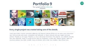 多宫格版式 16张图片两行排列PPT素材