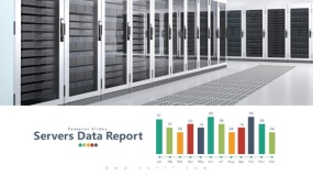 上下图文格式 1张大图与柱形图PPT素材