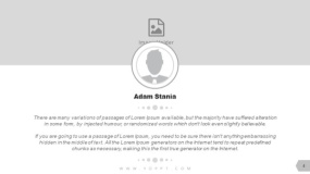 上下图文版式 人物介绍 2张图PPT图表