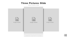 居中版式 图片幻灯片样式 3张图PPT素材