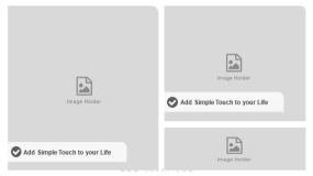 左右版式 3张图片平铺 杂志风格PPT图表模板