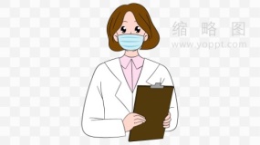 疫情护士素材PNG透明图片
