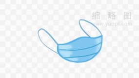 疫情防控口罩素材透明格式