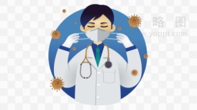 医疗保健医生元素透明格式