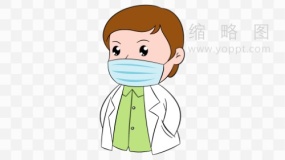 医学健康医生口罩素材PNG免抠图