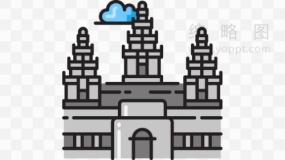 吴哥巴布亚新几内亚旅游胜地素材PNG