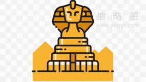 狮身人面像胡夫金字塔 地标建筑效果免抠