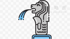 Merlion全球景点元素免抠