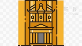 彼得拉景区建筑图片PNG格式